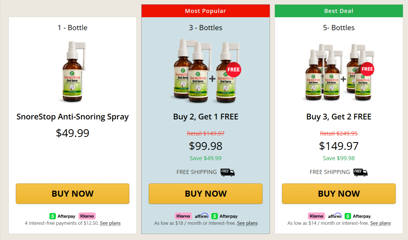SnoreStop Spray