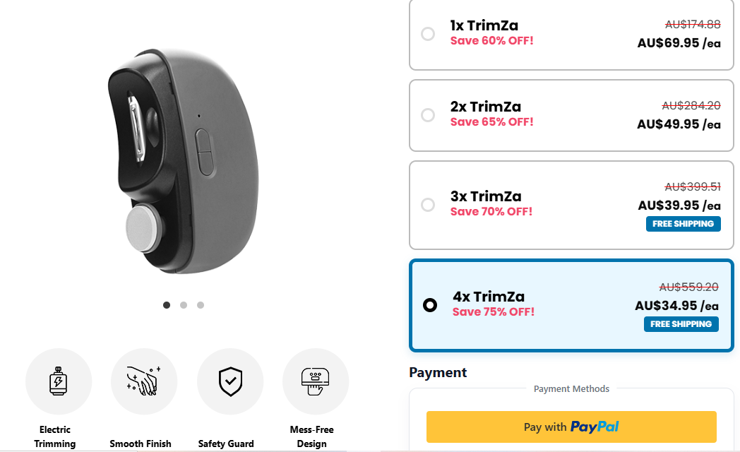 TrimZa Electric Nail Clipper Australia