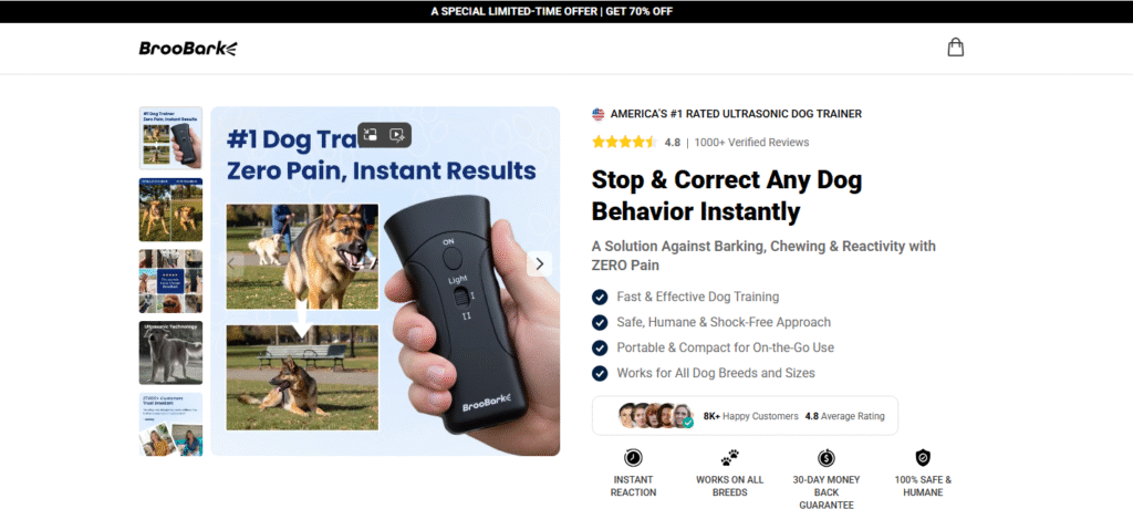 BrooBark Dog Training Device