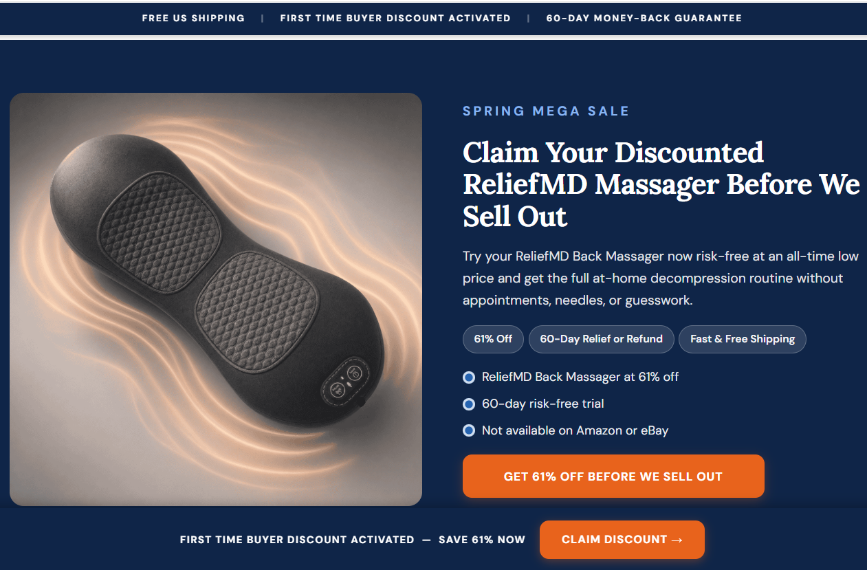 ReliefMD Back Massager